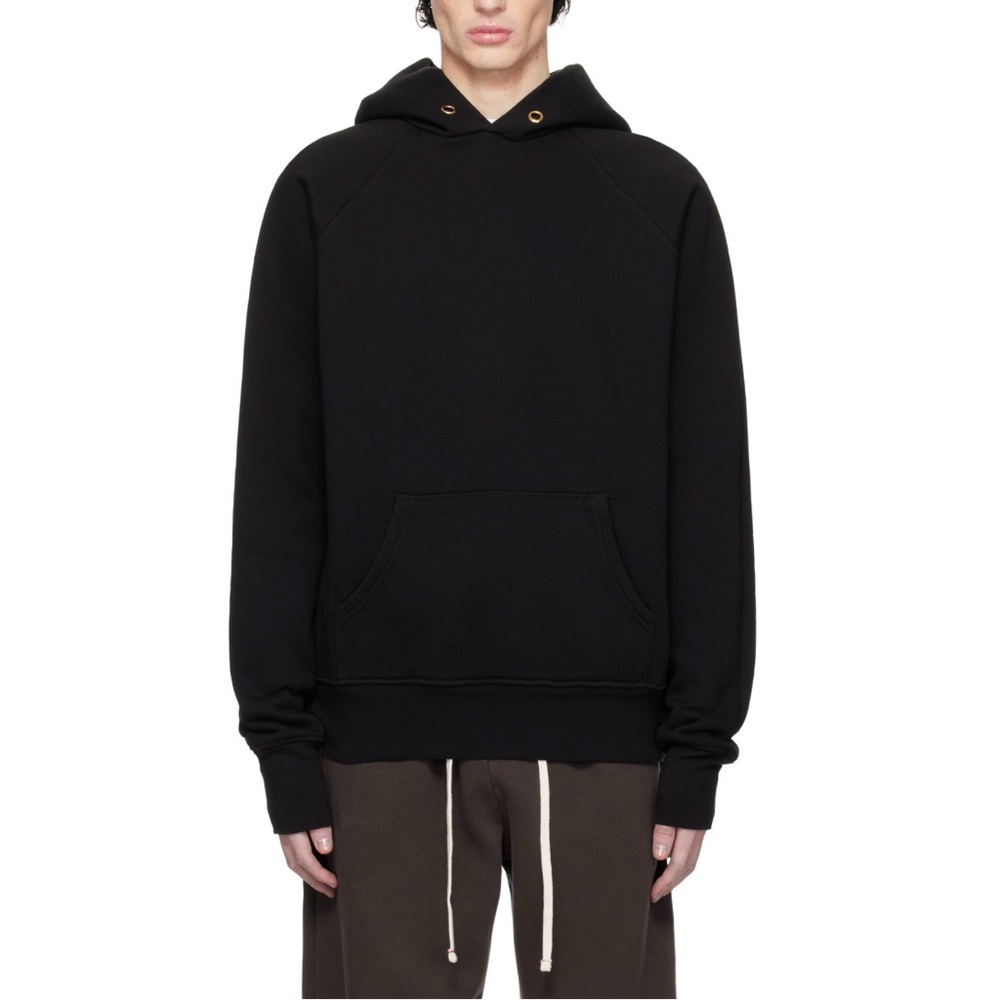 LES TIEN Black Heavyweight Raglan Hoodie, Size XXL EXCELLENT! Retail $220